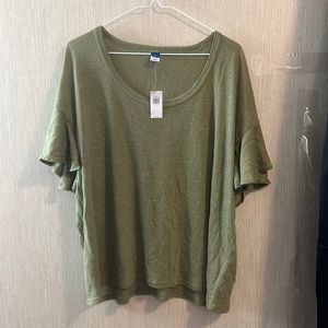 Women’s RUFFLE SLEEVE Crop